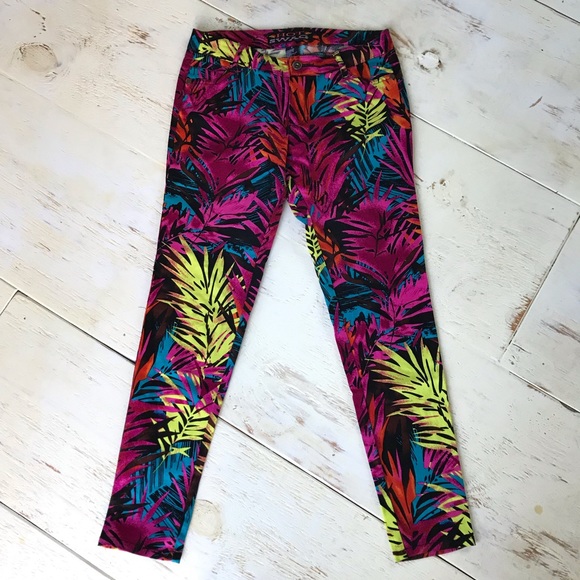 Hot Swag Vibrant Palm Frond Pants - Picture 1 of 6